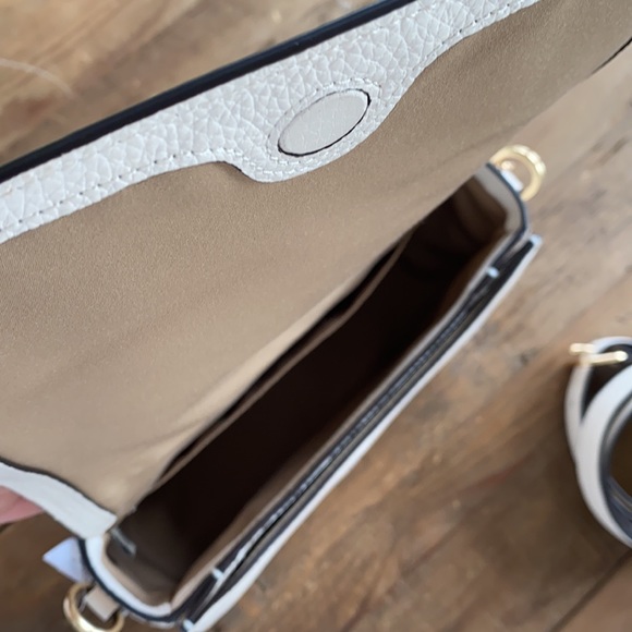 NWT Coach Saddle Vanilla Creme Leather Horse & Carriage Crossbody Bag - Picture 9 of 9